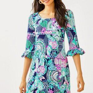 Lilly Pulitzer EUC Sophie Ruffle Sleeve Dress Size Large